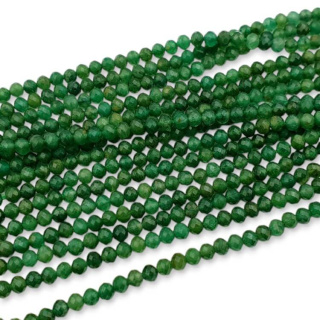 Fuchsite faceted ball 3.5 mm string
