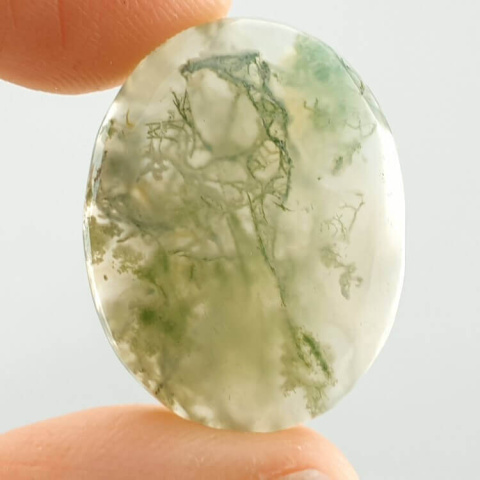 Moss agate antique 24x19 mm no 129 Moss agate antique 24x19 mm no 129