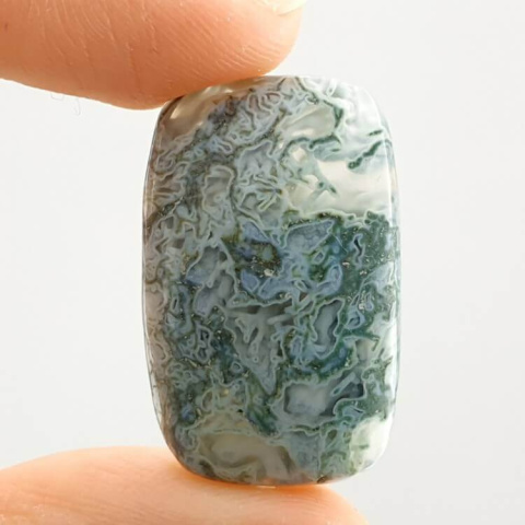 Agate mossy antique 28x18 mm no. 107 Agate mossy antique 28x18 mm no. 107