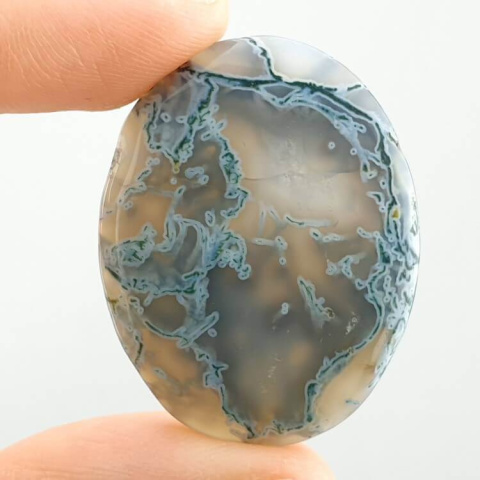 Agate mossy antique 34x26 mm no 84 Agate mossy antique 34x26 mm no 84