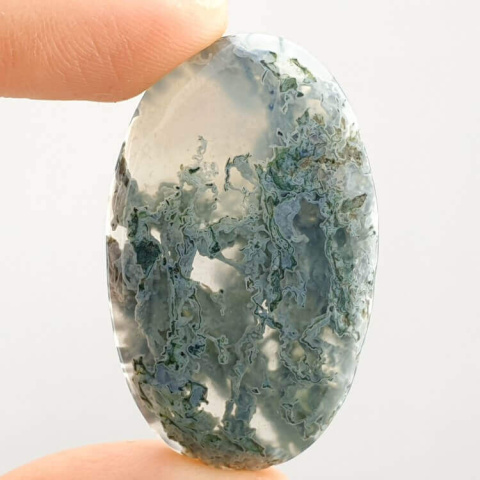 Moss agate antique 40x25 mm no 104 Moss agate antique 40x25 mm no 104