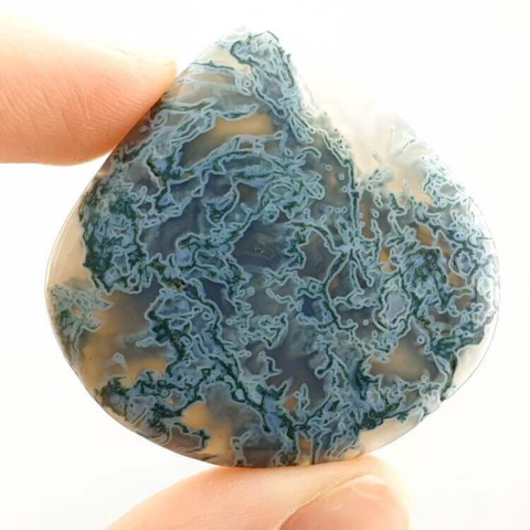 Agate mossy antique 41x41 mm no 87 Agate mossy antique 41x41 mm no 87