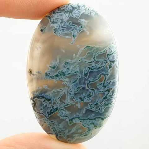 Moss agate antique 43x29 mm no 93 Moss agate antique 43x29 mm no 93