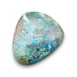 Chrysocola cabochon 34x29 mm no. 306