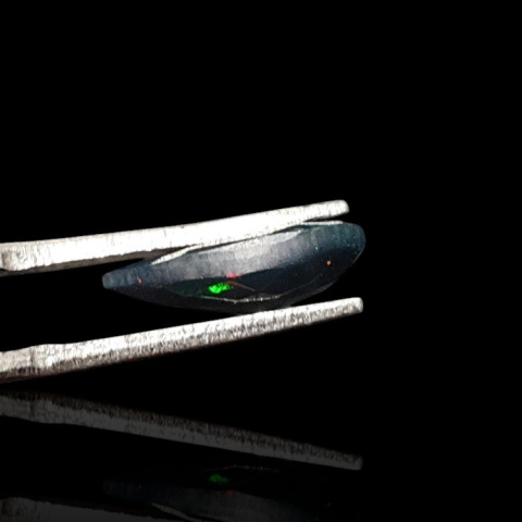 Black Ethiopian opal faceted 14x8 mm no 624 Black Ethiopian opal faceted 14x8 mm no 624