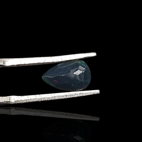Black Ethiopian opal faceted 9x6 mm no. 693 Black Ethiopian opal faceted 9x6 mm no. 693