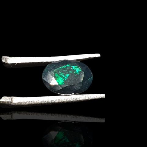 Black Ethiopian opal faceted 9x7 mm no 684 Black Ethiopian opal faceted 9x7 mm no 684
