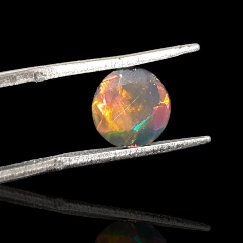 Czarny opal etiopski fasetowany fi 8 mm nr 705 Czarny opal etiopski fasetowany fi 8 mm nr 705