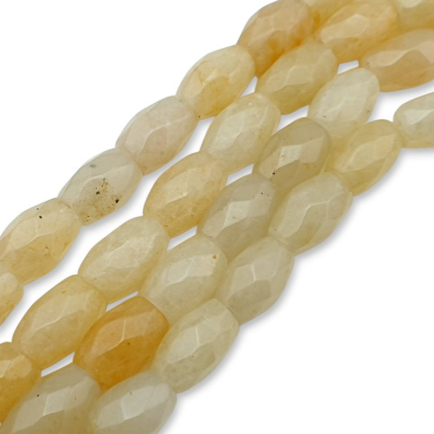 Jadeit topaz koralik owal fasetowany 9x6 mm 4 szt. Jadeit topaz koralik owal fasetowany 9x6 mm 4 szt.