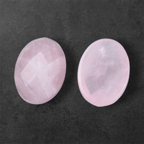 Pink quartz faceted cabochon 18x13 mm 1 pcs Pink quartz faceted cabochon 18x13 mm 1 pcs