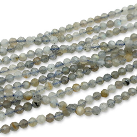 Labradoryt kula fasetowana 4 mm sznur Labradoryt kula fasetowana 4 mm sznur