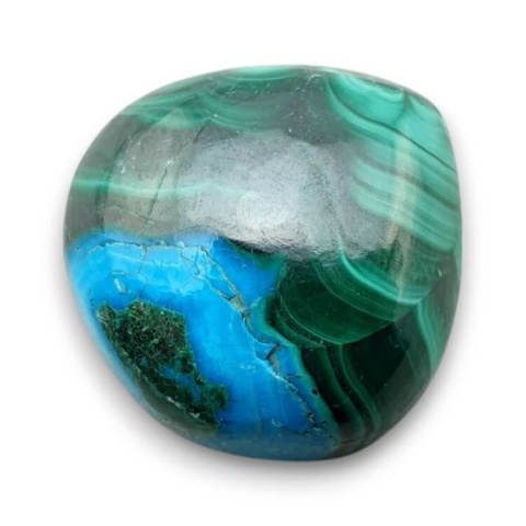 Malachite with chrysocolla cabochon 21x21 mm no 310 Malachite with chrysocolla cabochon 21x21 mm no 310