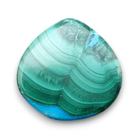 Malachite with chrysocolla cabochon 21x21 mm no 310 Malachite with chrysocolla cabochon 21x21 mm no 310