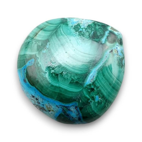 Malachite with chrysocolla cabochon 23x22 mm no 291 Malachite with chrysocolla cabochon 23x22 mm no 291