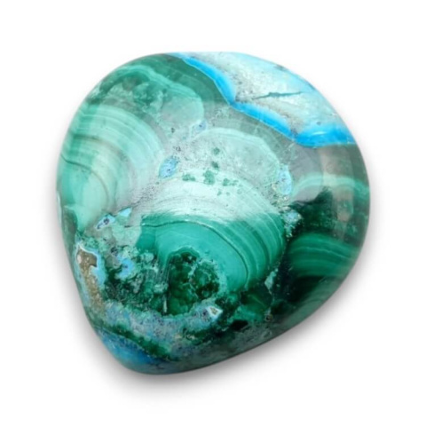 Malachite with chrysocolla cabochon 24x22 mm no 300 Malachite with chrysocolla cabochon 24x22 mm no 300