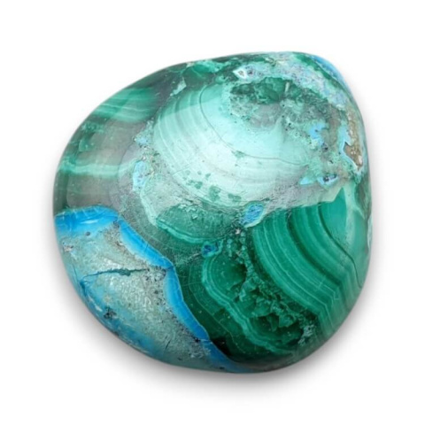 Malachite with chrysocolla cabochon 24x22 mm no 300 Malachite with chrysocolla cabochon 24x22 mm no 300