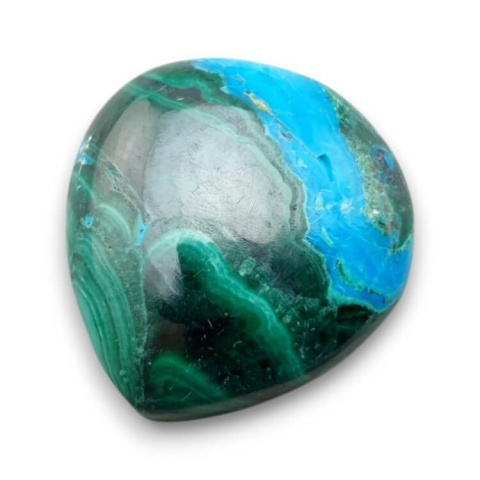Malachite with chrysocolla cabochon 24x22 mm no. 304 Malachite with chrysocolla cabochon 24x22 mm no. 304