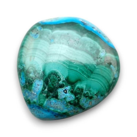 Malachite with chrysocolla cabochon 24x22 mm no. 326 Malachite with chrysocolla cabochon 24x22 mm no. 326