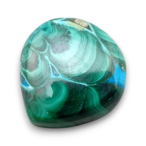 Malachite with chrysocolla cabochon 24x23 mm no 309 Malachite with chrysocolla cabochon 24x23 mm no 309