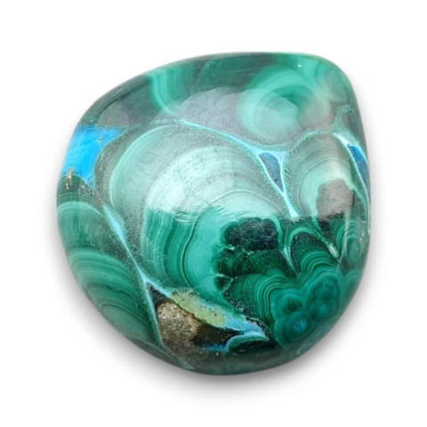 Malachite with chrysocolla cabochon 24x23 mm no 309 Malachite with chrysocolla cabochon 24x23 mm no 309