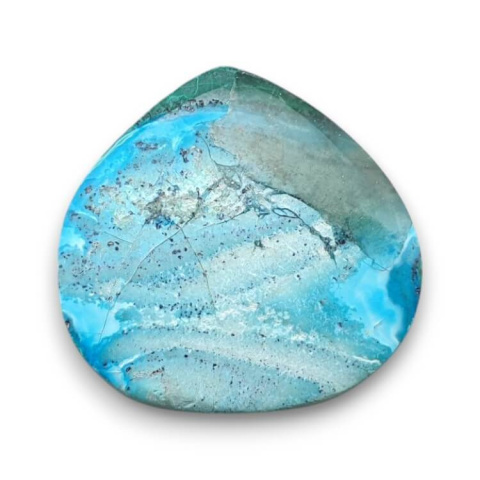 Malachit z chryzokolą kaboszon 24x23 mm nr 312 Malachit z chryzokolą kaboszon 24x23 mm nr 312