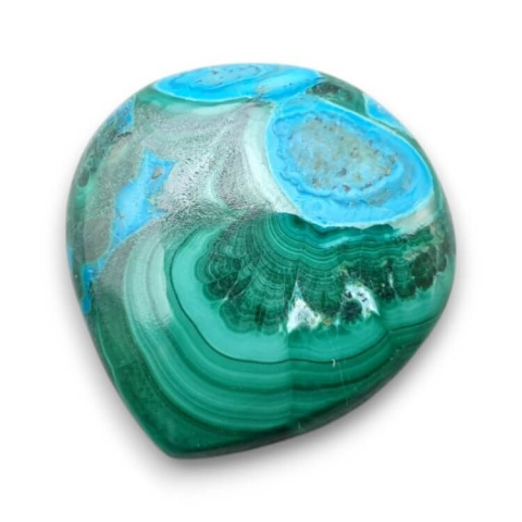 Malachit z chryzokolą kaboszon 24x23 mm nr 320 Malachit z chryzokolą kaboszon 24x23 mm nr 320