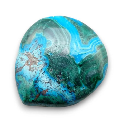 Malachite with chrysocolla cabochon 25x23 mm no 311 Malachite with chrysocolla cabochon 25x23 mm no 311
