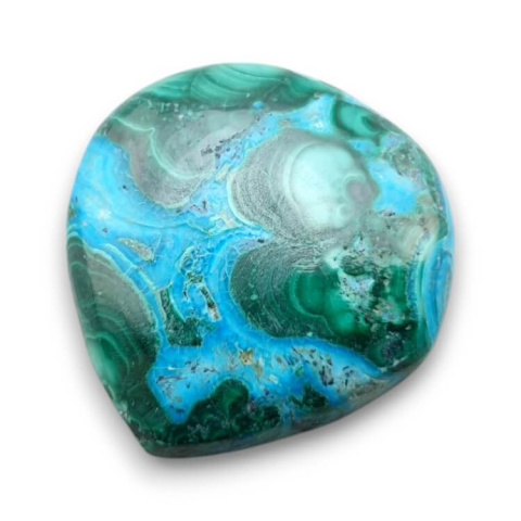 Malachit z chryzokolą kaboszon 25x25 mm nr 302 Malachit z chryzokolą kaboszon 25x25 mm nr 302