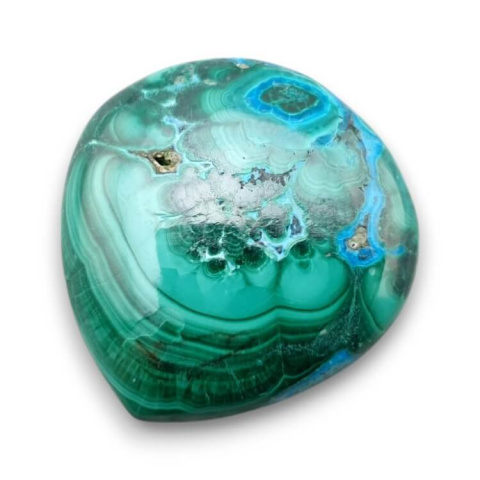 Malachite with chrysocolla cabochon 26x25 mm no 289 Malachite with chrysocolla cabochon 26x25 mm no 289