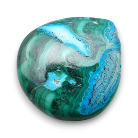 Malachite with chrysocolla cabochon 26x25 mm no 298 Malachite with chrysocolla cabochon 26x25 mm no 298