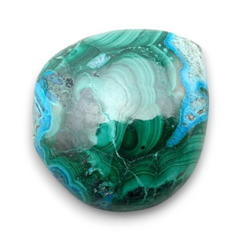 Malachite with chrysocolla cabochon 27x25 mm no 282 Malachite with chrysocolla cabochon 27x25 mm no 282