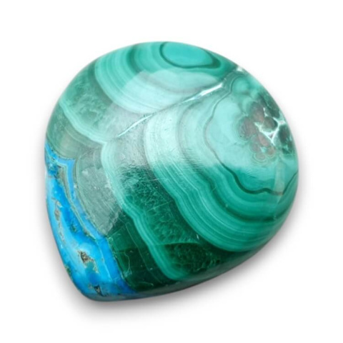 Malachite with chrysocolla cabochon 27x25 mm no 290 Malachite with chrysocolla cabochon 27x25 mm no 290