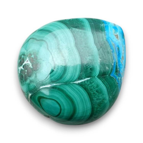 Malachite with chrysocolla cabochon 27x25 mm no 290 Malachite with chrysocolla cabochon 27x25 mm no 290