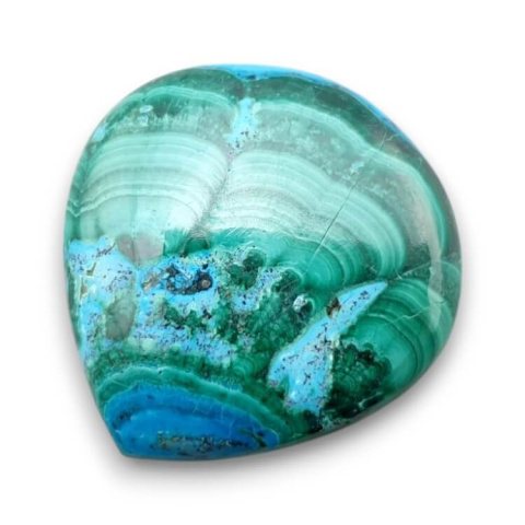 Malachite with chrysocolla cabochon 27x26 mm no 285 Malachite with chrysocolla cabochon 27x26 mm no 285