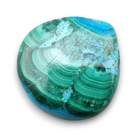 Malachite with chrysocolla cabochon 27x26 mm no 285 Malachite with chrysocolla cabochon 27x26 mm no 285