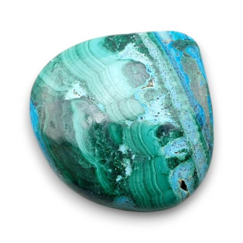Malachite with chrysocolla cabochon 30x29 mm no 284 Malachite with chrysocolla cabochon 30x29 mm no 284