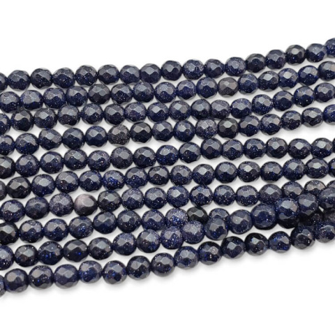 Night of Cairo faceted ball 4 mm string Night of Cairo faceted ball 4 mm string