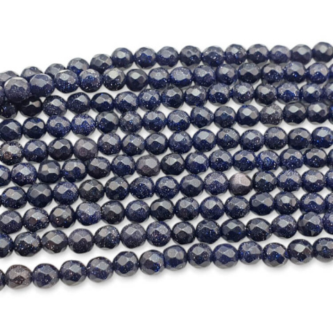 Night of Cairo faceted ball 4 mm string Night of Cairo faceted ball 4 mm string