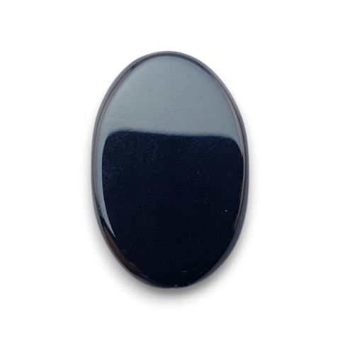 Black onyx faceted cabochon 30x20 mm no. 56 Black onyx faceted cabochon 30x20 mm no. 56