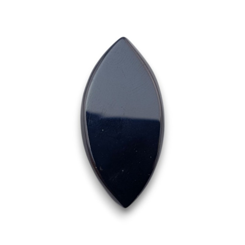 Black onyx faceted cabochon 31x16 mm no 44 Black onyx faceted cabochon 31x16 mm no 44