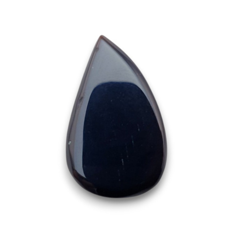 Black onyx faceted cabochon 31x19 mm no 57 Black onyx faceted cabochon 31x19 mm no 57