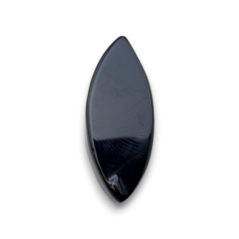 Black onyx faceted cabochon 32x13 mm no. 55 Black onyx faceted cabochon 32x13 mm no. 55