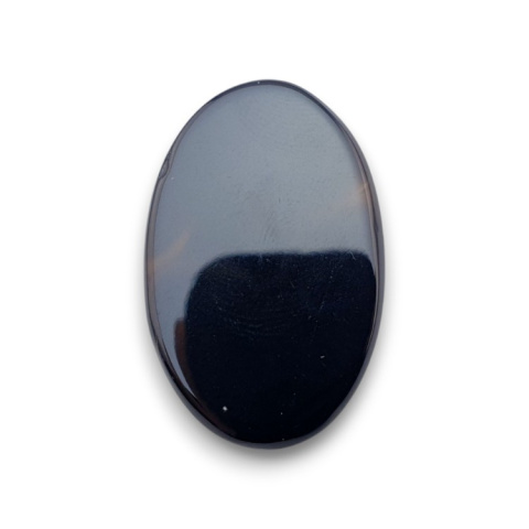 Black onyx faceted cabochon 32x21 mm no 52 Black onyx faceted cabochon 32x21 mm no 52