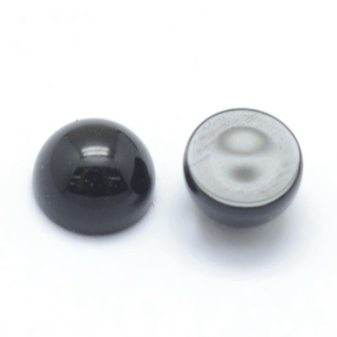 Black agate cabochon fi 4 mm 1 pc Black agate cabochon fi 4 mm 1 pc