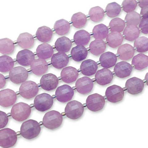 Dolomite violet barrel faceted 10x9 mm 4 pcs Dolomite violet barrel faceted 10x9 mm 4 pcs