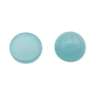 Jadeite aqua cabochon fi 6 mm 1 pc