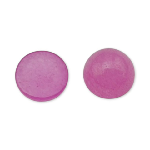 Jade hot pink cabochon fi 6 mm 1 pc Jade hot pink cabochon fi 6 mm 1 pc