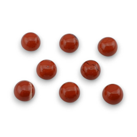 Jaspis czerwony kaboszon fi 4 mm 1 szt Jaspis czerwony kaboszon fi 4 mm 1 szt