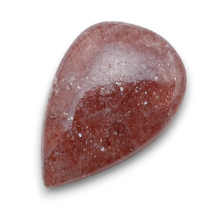 Strawberry quartz cabochon 29x20 mm no 80