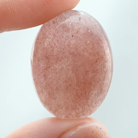 Strawberry quartz cabochon 29x22 mm no 74 Strawberry quartz cabochon 29x22 mm no 74